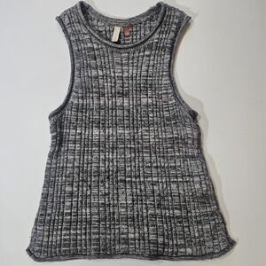 Pilcro Anthropologie Silk Blend Top Womens Large Grey